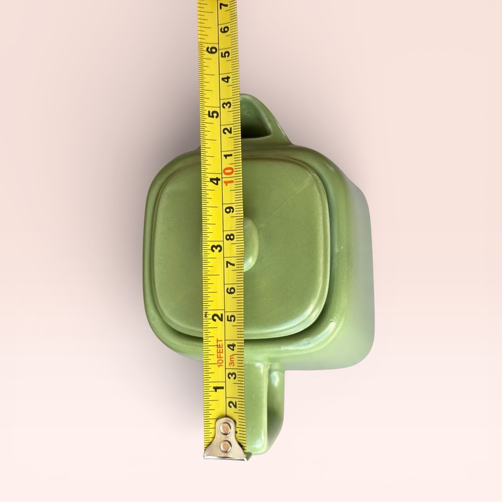 STARBUCKS 2012 Verde Green Ceramic Tea Pot W/ Lid 32oz Microwave Dishwasher Safe - Picture 12 of 12